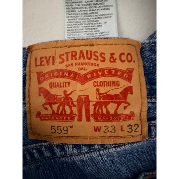Levi's Mens 559 Denim Jeans 33x32 Strait Leg - Picture 6 of 6